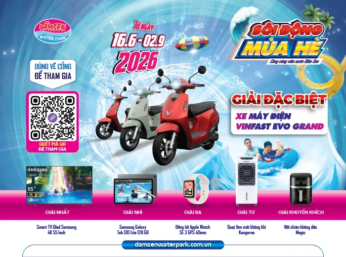 Trang chủ 20 khach hàng tham gia quay số trúng thưởng hè 2026