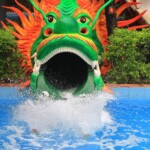 máng trượt rồng xanh green dragon